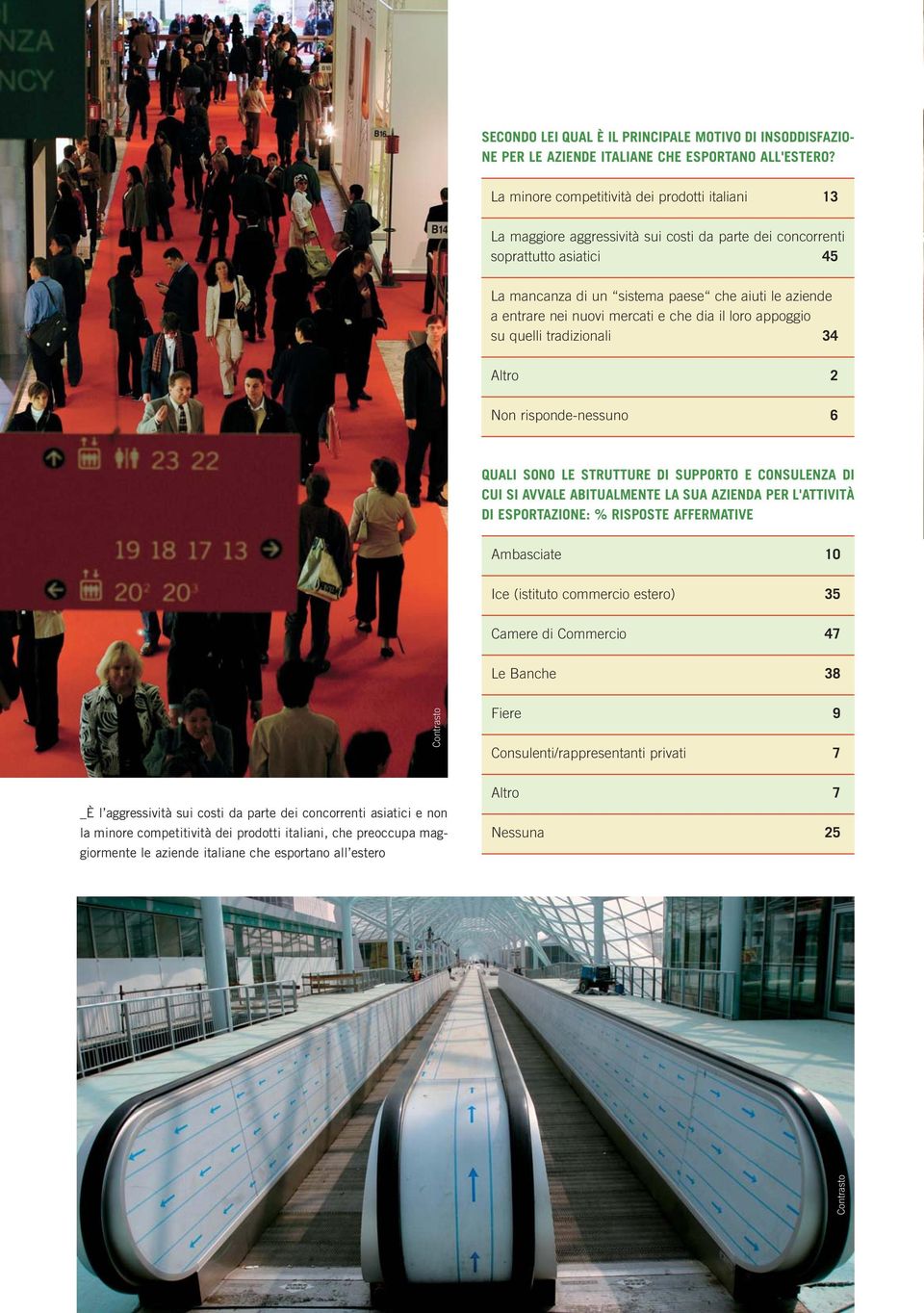 nuovi mercati e che dia il loro appoggio su quelli tradizionali 34 Altro 2 Non risponde-nessuno 6 QUALI SONO LE STRUTTURE DI SUPPORTO E CONSULENZA DI CUI SI AVVALE ABITUALMENTE LA SUA AZIENDA PER