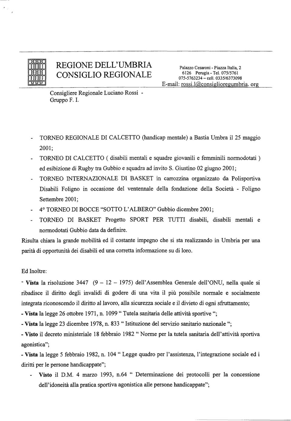 tra Gubbio e squadra ad invito S.