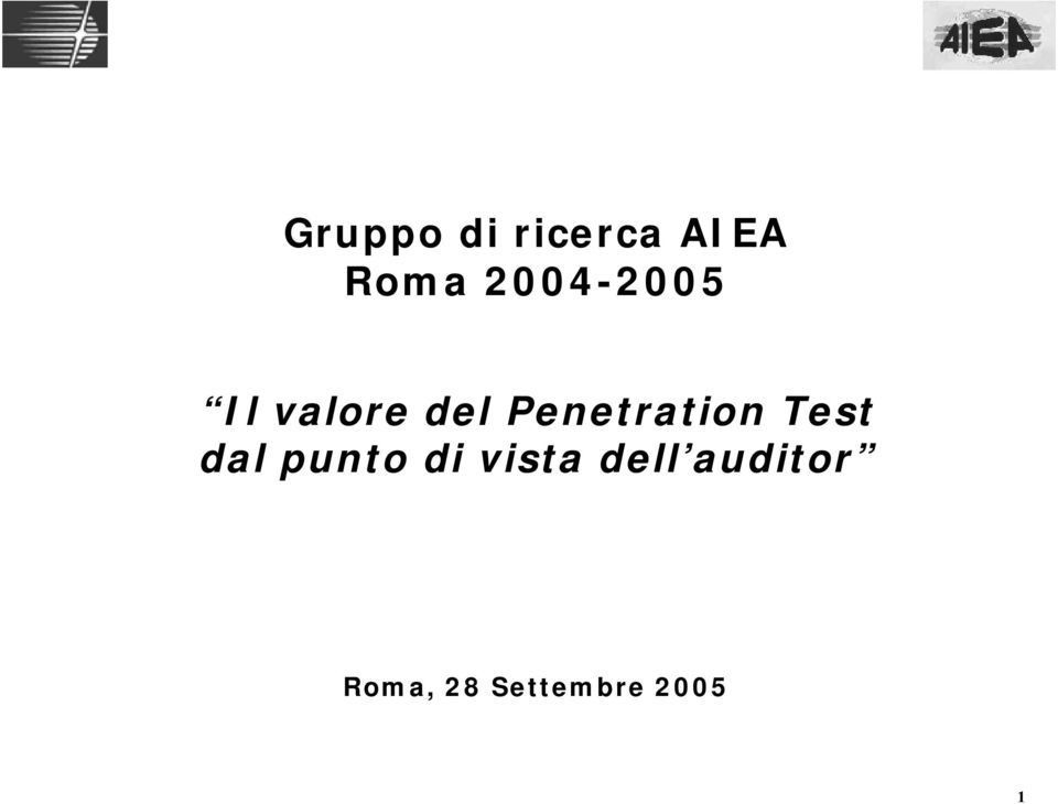 Penetration Test dal punto di