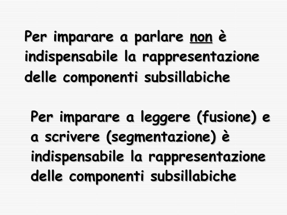 imparare a leggere (fusione) e a scrivere