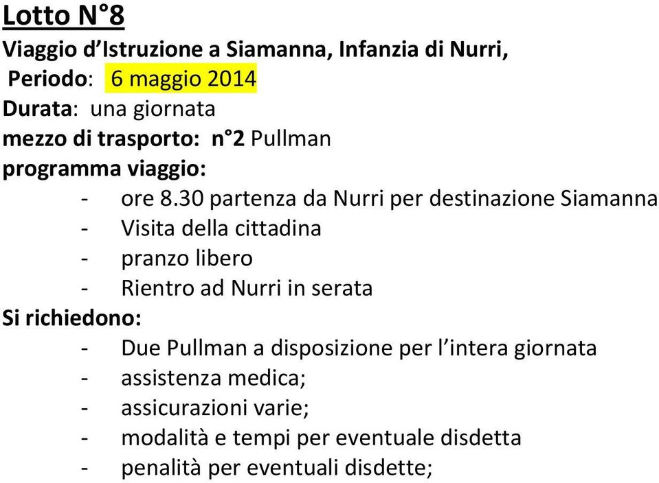 30 partenza da Nurri per destinazione Siamanna Visita della