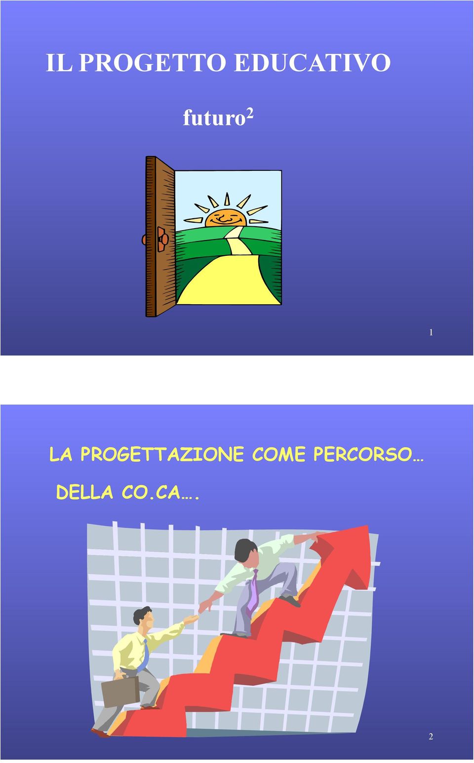 1 LA PROGETTAZIONE