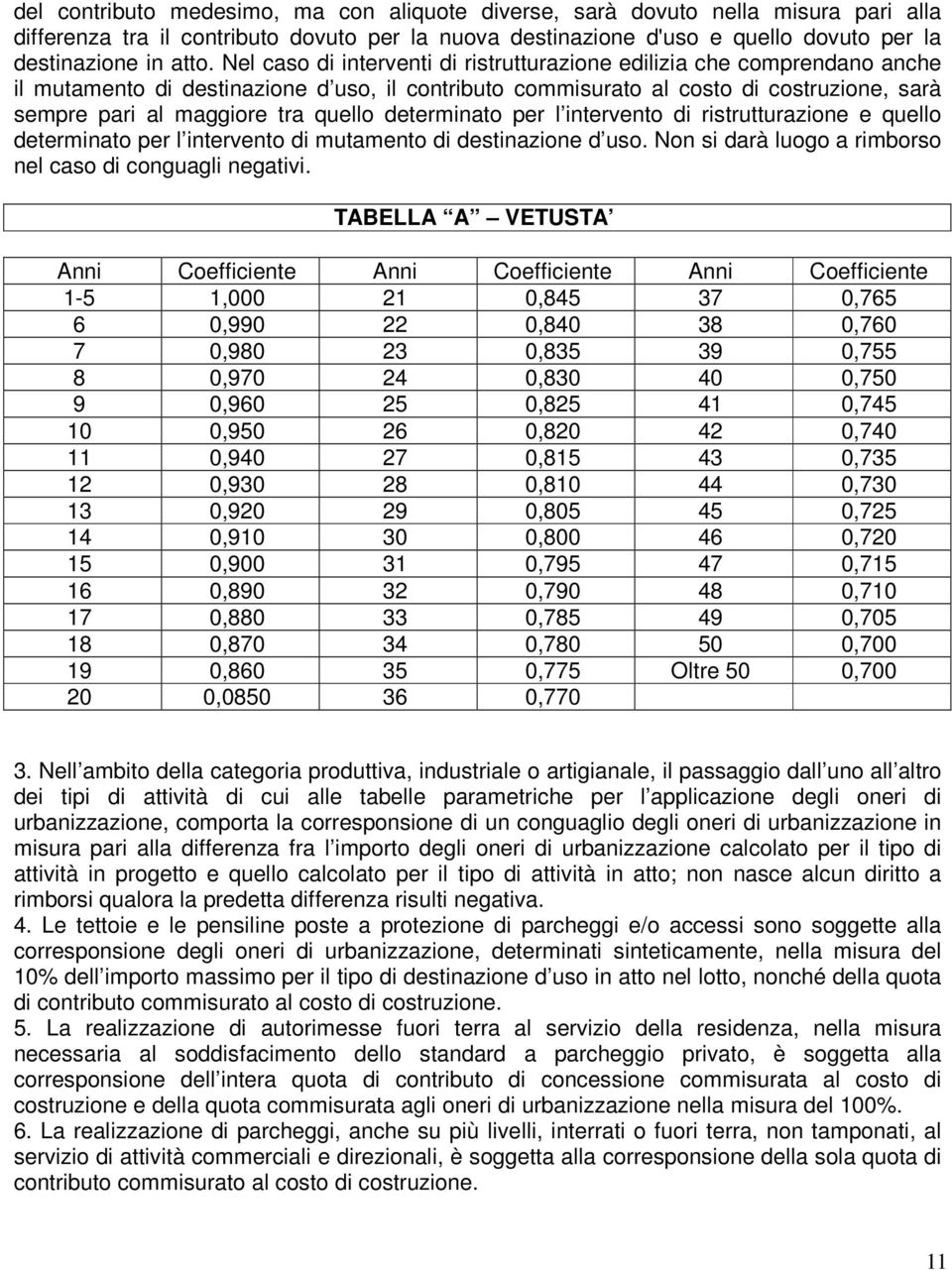 quello determinato per l intervento di ristrutturazione e quello determinato per l intervento di mutamento di destinazione d uso. Non si darà luogo a rimborso nel caso di conguagli negativi.