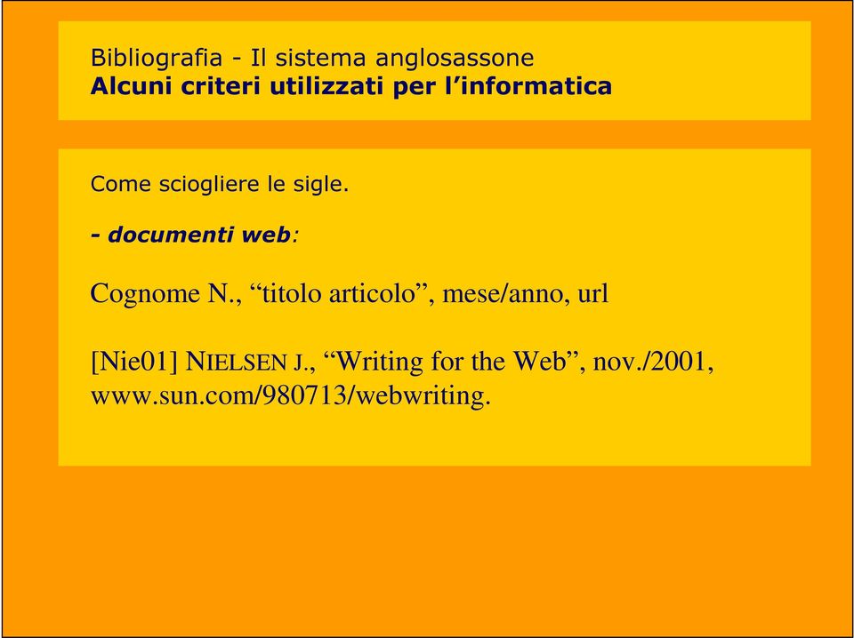 - documenti web: Cognome N.