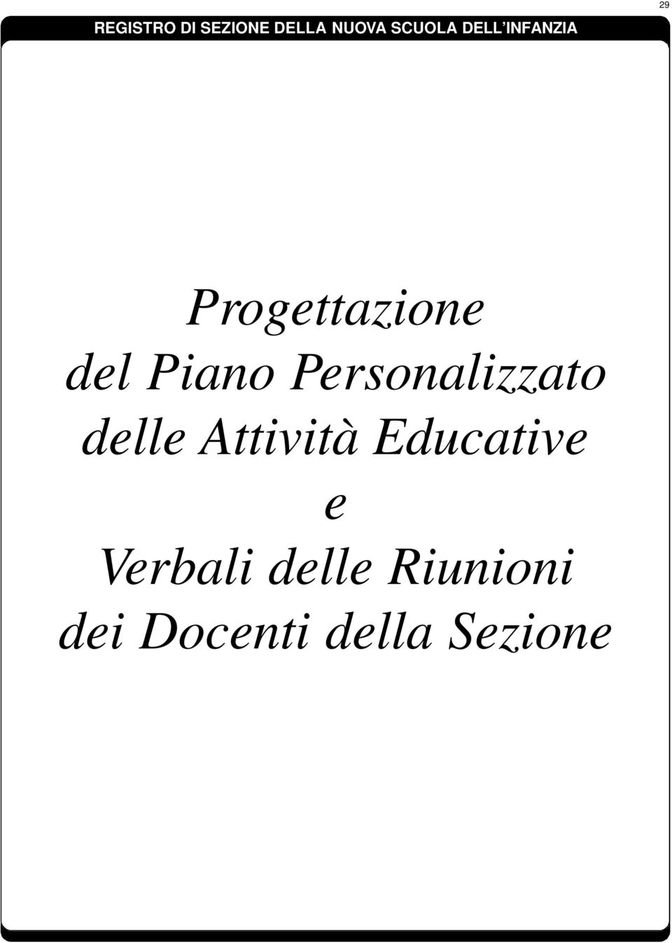 Educative e Verbali delle Riunioni dei Docenti della