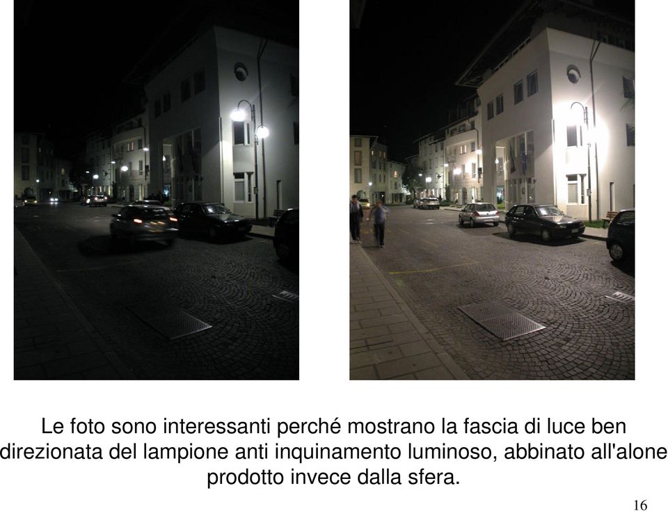 lampione anti inquinamento luminoso,