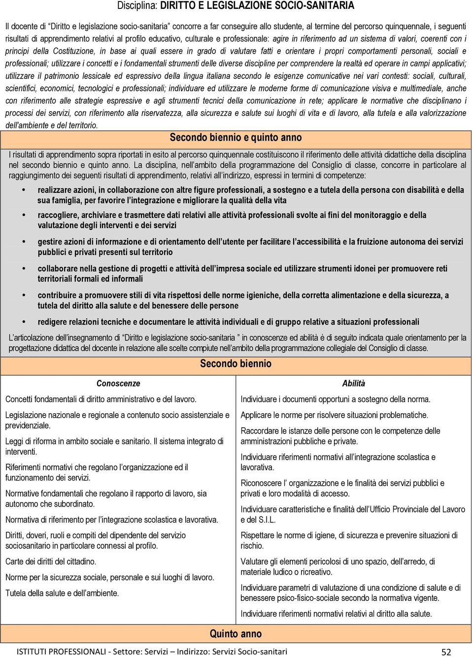 in grado di valutare fatti e orientare i propri comportamenti personali, sociali e professionali; utilizzare i concetti e i fondamentali strumenti delle diverse discipline per comprendere la realtà