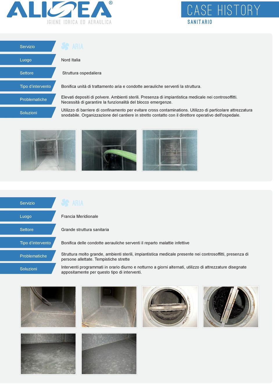 Utilizzo di barriere di confinamento per evitare cross contaminations. Utilizzo di particolare attrezzatura snodabile.