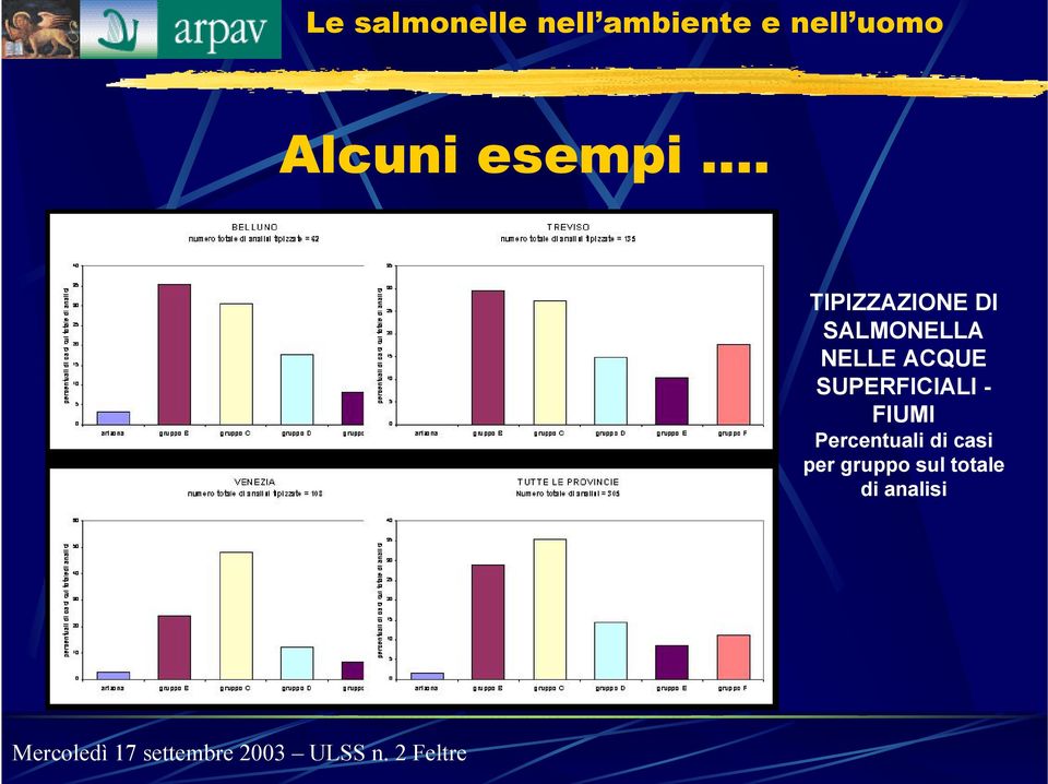 NELLE ACQUE SUPERFICIALI -