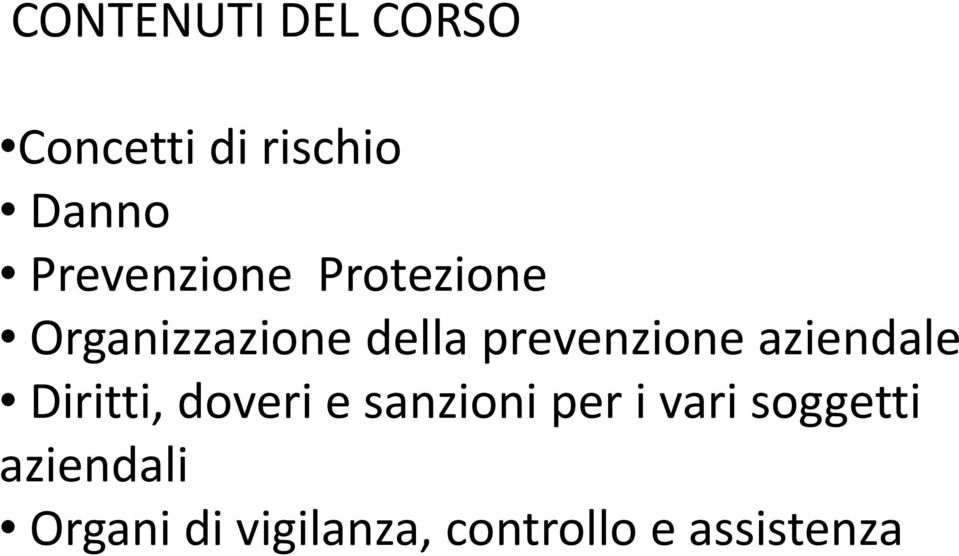 prevenzione aziendale Diritti, doveri e sanzioni per