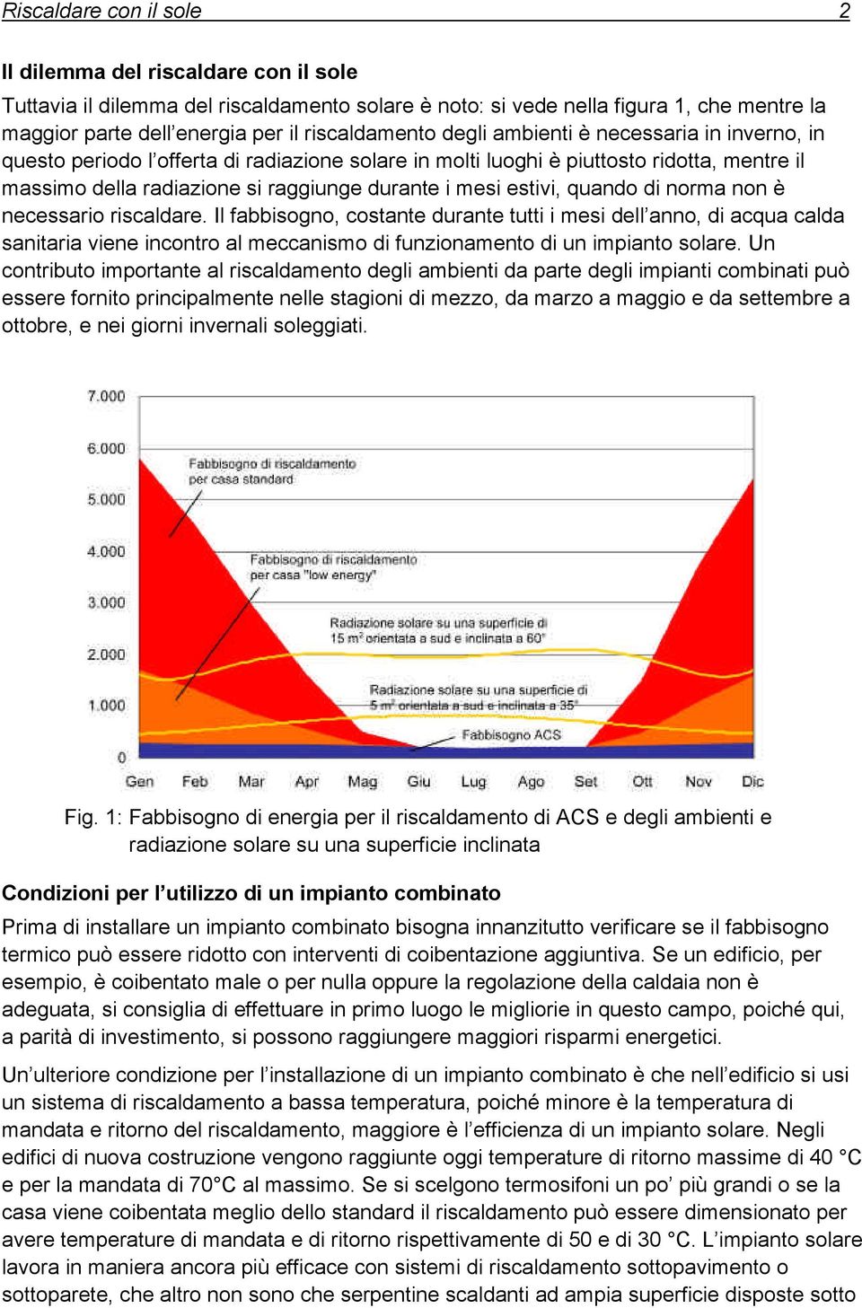 mesi estivi, quando di norma non è necessario riscaldare.