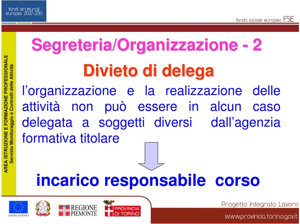 può essere in alcun caso delegata a soggetti diversi