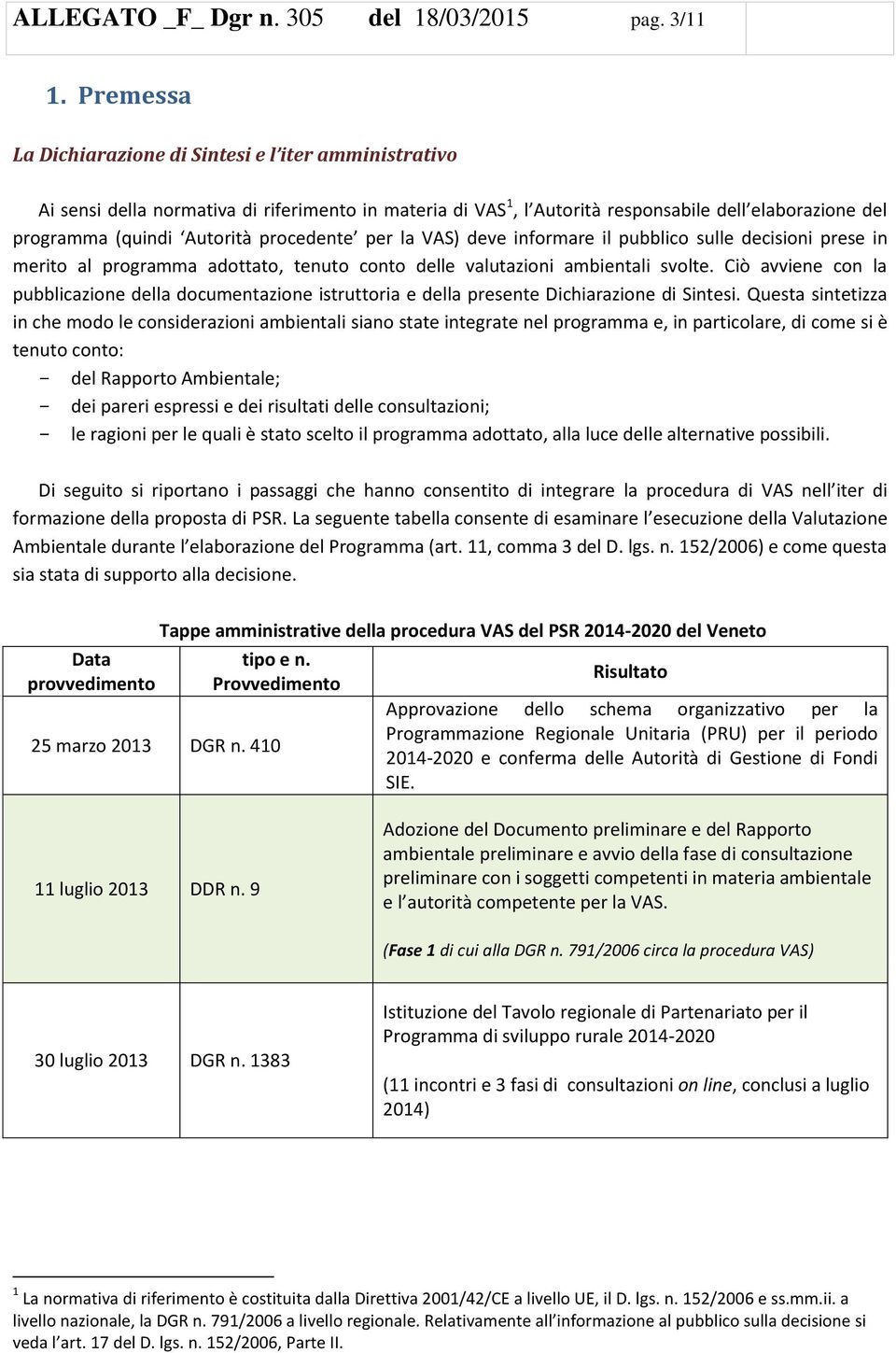 procedente per la VAS) deve informare il pubblico sulle decisioni prese in merito al programma adottato, tenuto conto delle valutazioni ambientali svolte.