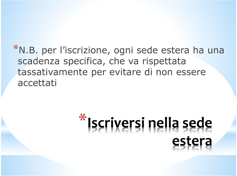 rispettata tassativamente per evitare di