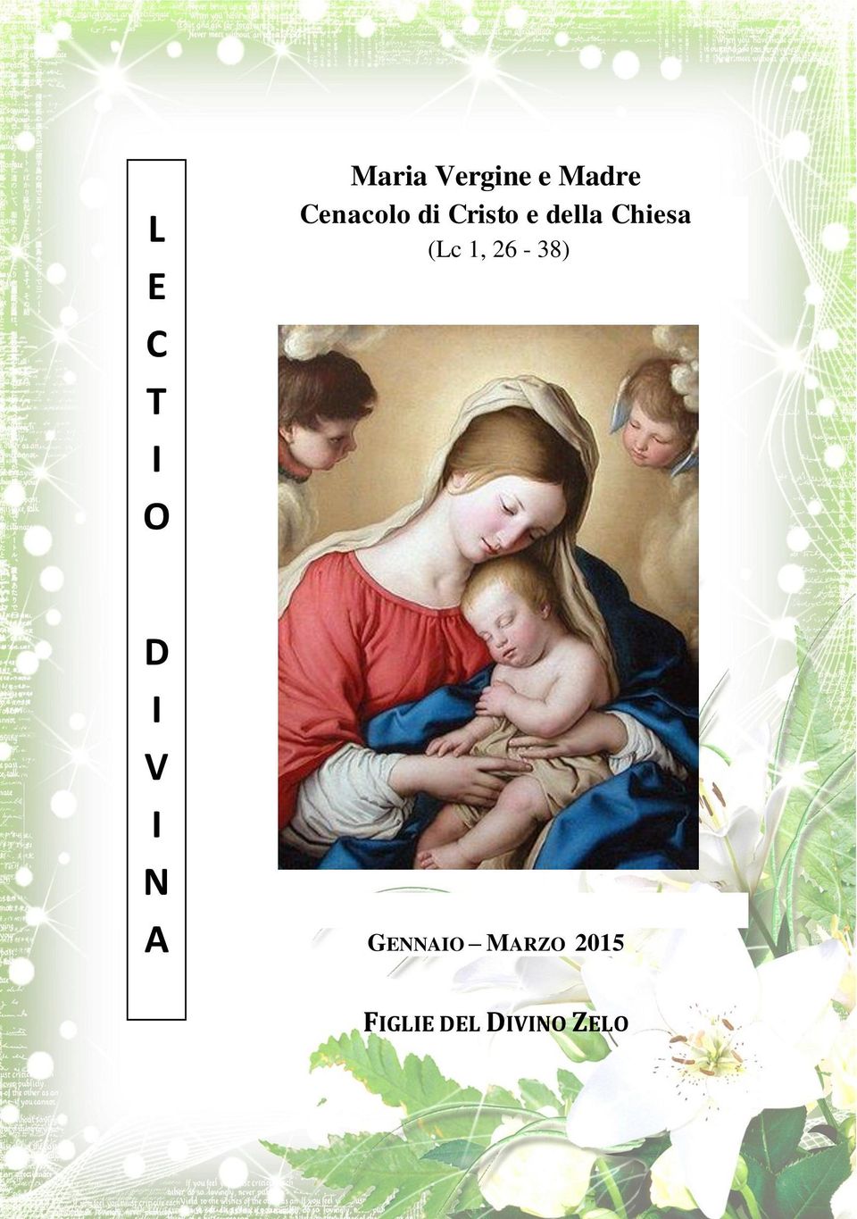 (Lc 1, 26-38) D I V I N A GENNAIO