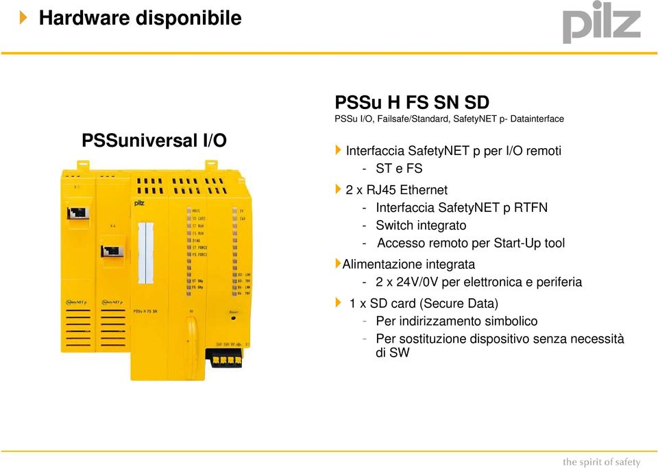 RTFN - Switch integrato - Accesso remoto per Start-Up tool Alimentazione integrata - 2 x 24V/0V per