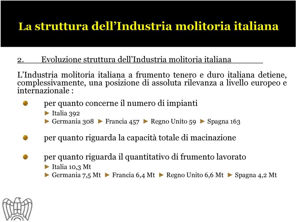 numero di impianti Italia 392 Germania 308 Francia 457 Regno Unito 59 Spagna 163 per quanto riguarda la capacità totale di