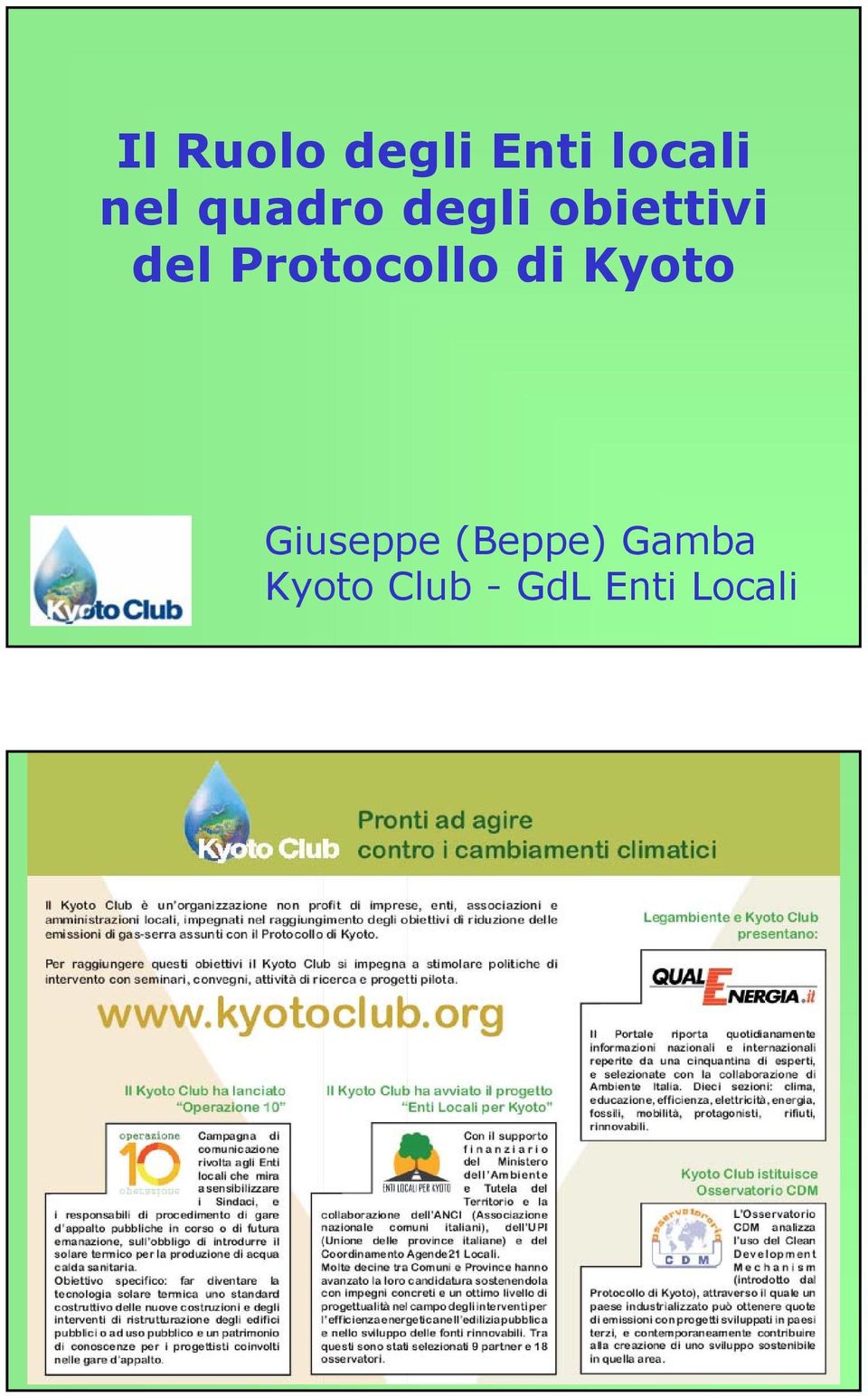 Protocollo di Kyoto Giuseppe
