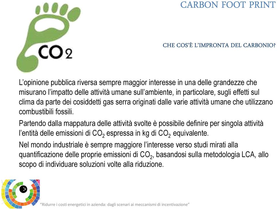 parte dei cosiddetti gas serra originati dalle varie attività umane che utilizzano combustibili fossili.