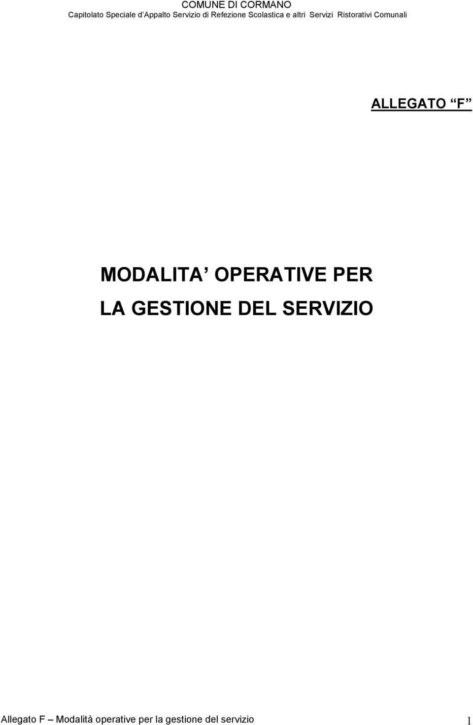 Allegato F Modalità operative