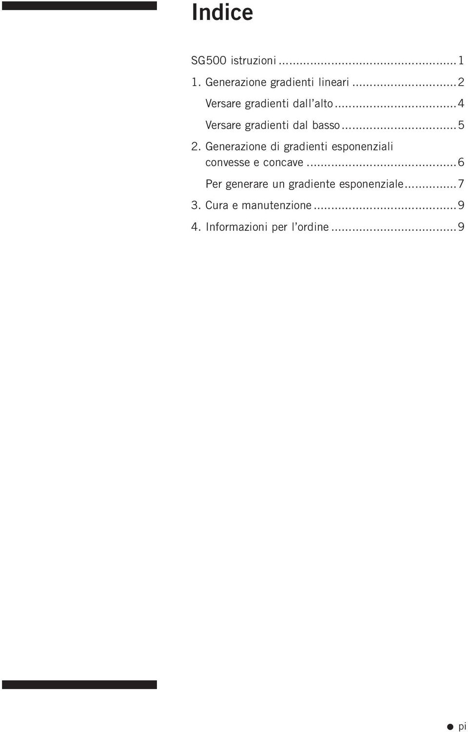 Generazione di gradienti esponenziali convesse e concave.