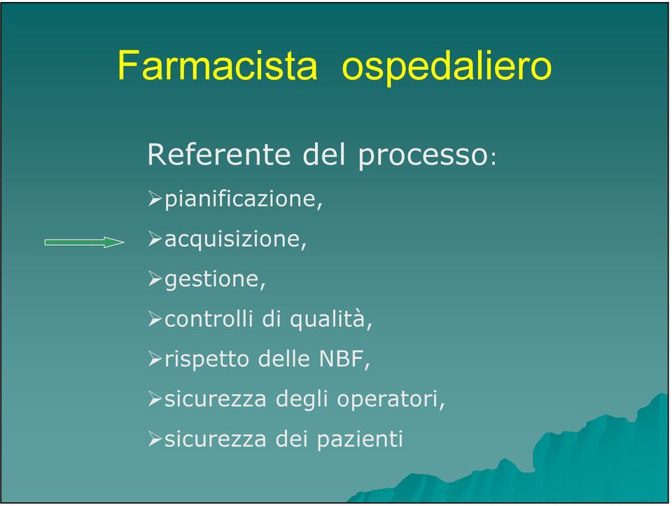 gestione, controlli di qualità, rispetto