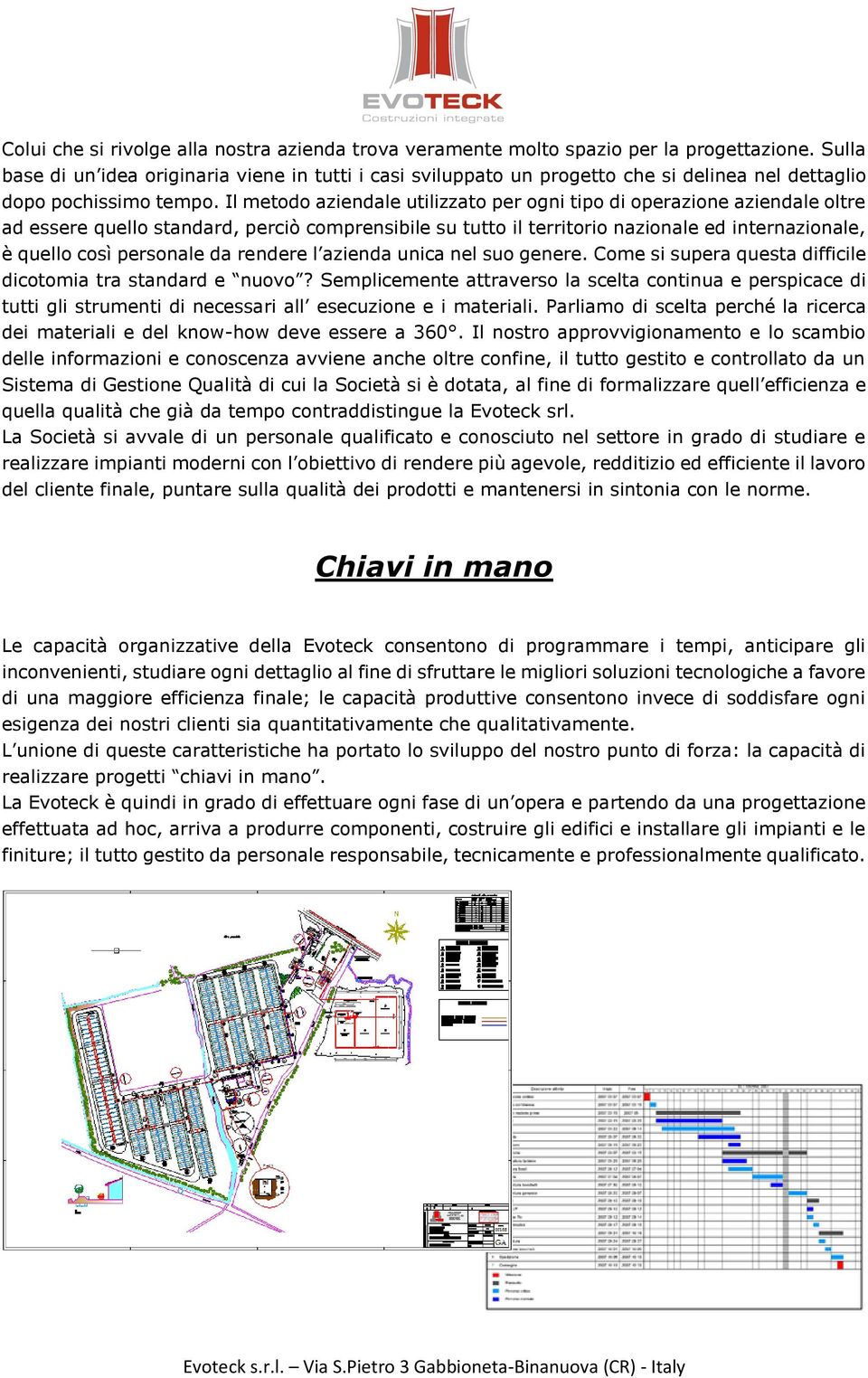 Il metodo aziendale utilizzato per ogni tipo di operazione aziendale oltre ad essere quello standard, perciò comprensibile su tutto il territorio nazionale ed internazionale, è quello così personale