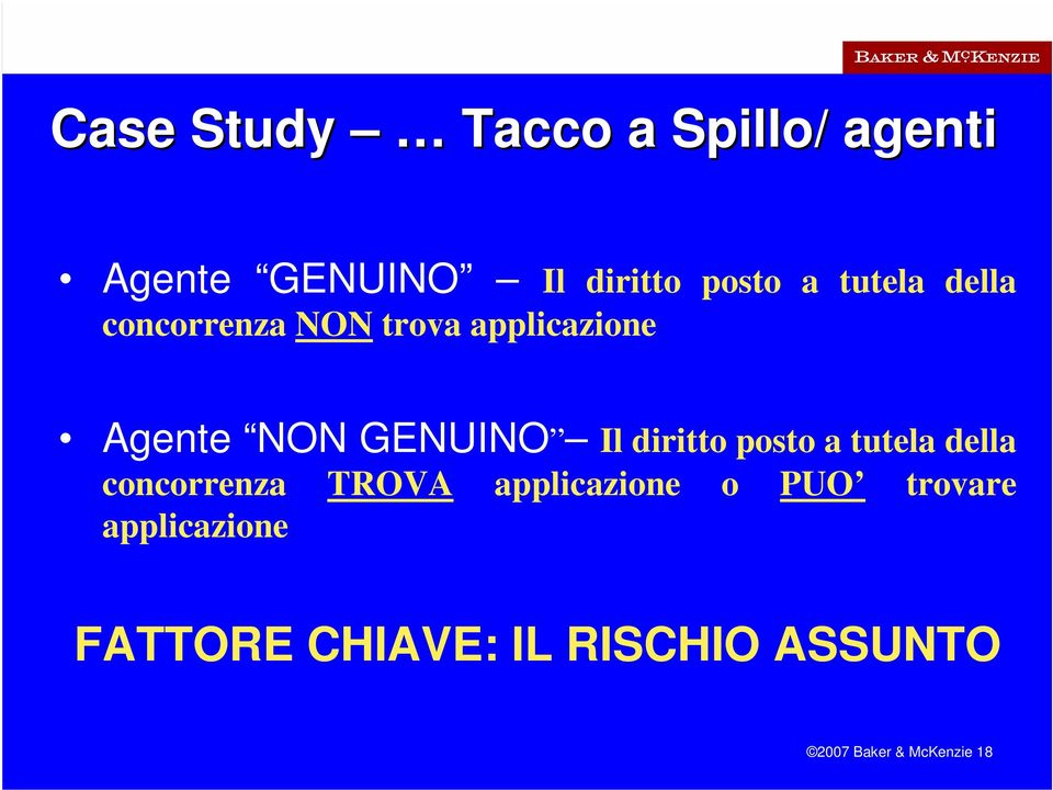 diritto posto a tutela della concorrenza TROVA applicazione o PUO