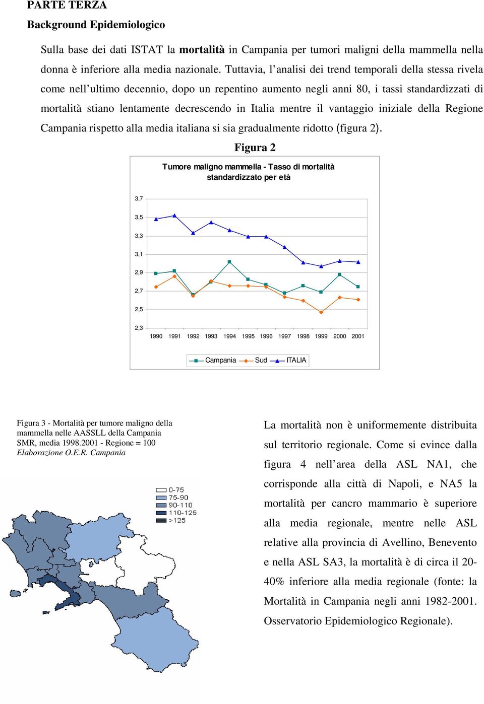 Italia mentre il vantaggio iniziale della Regione Campania rispetto alla media italiana si sia gradualmente ridotto (figura 2).