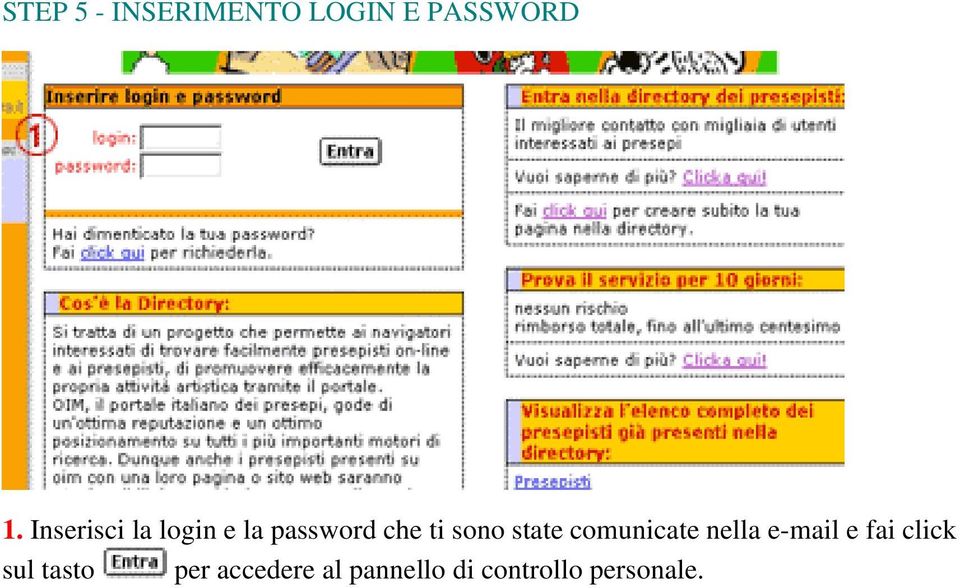 state comunicate nella e-mail e fai click sul