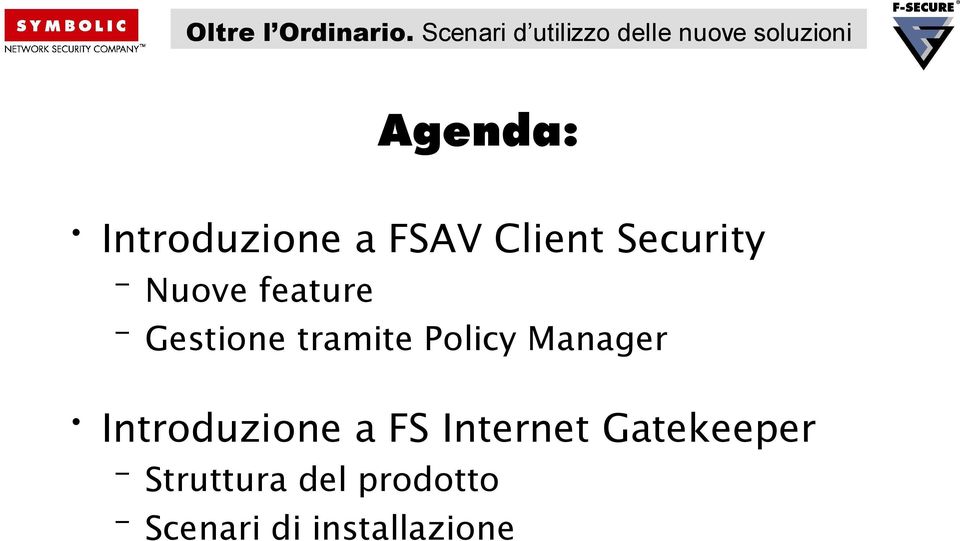 Manager Introduzione a FS Internet