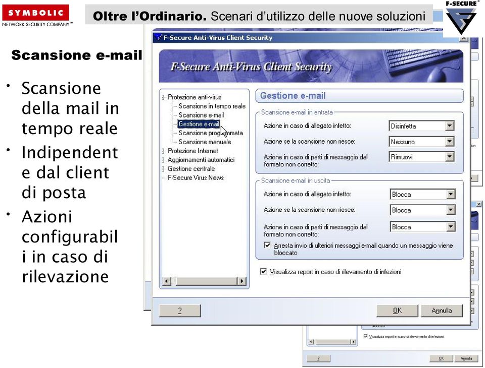 e dal client di posta Azioni