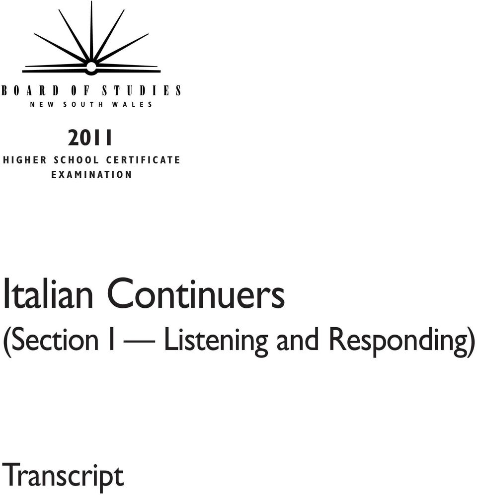 Italian Continuers (Section