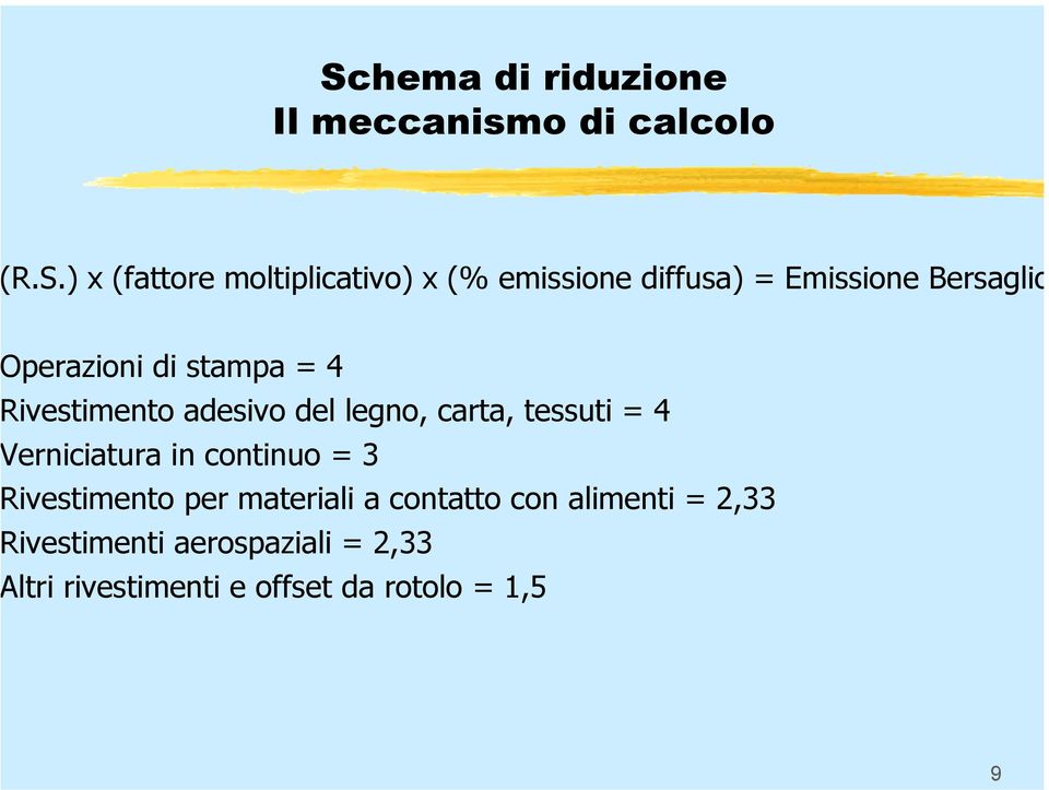 legno, carta, tessuti = 4 erniciatura in continuo = 3 ivestimento per materiali a