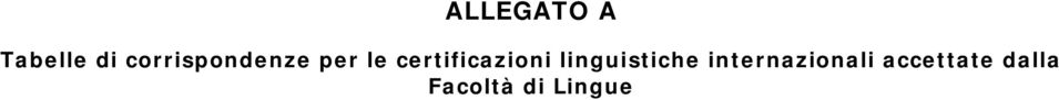 certificazioni linguistiche