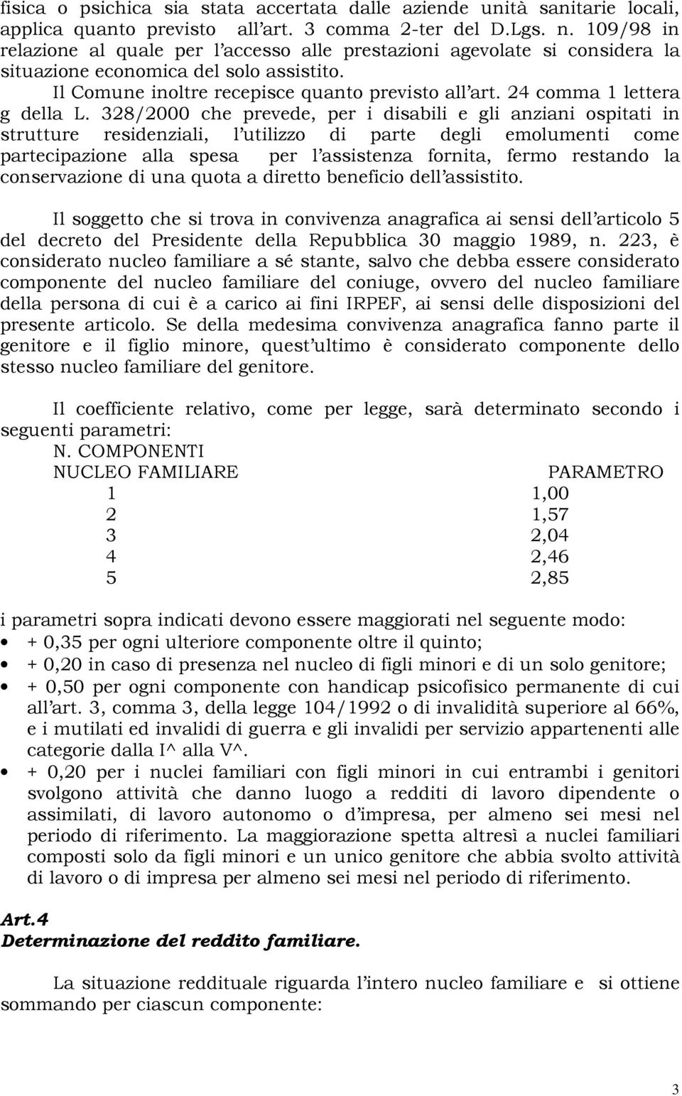 24 comma 1 lettera g della L.