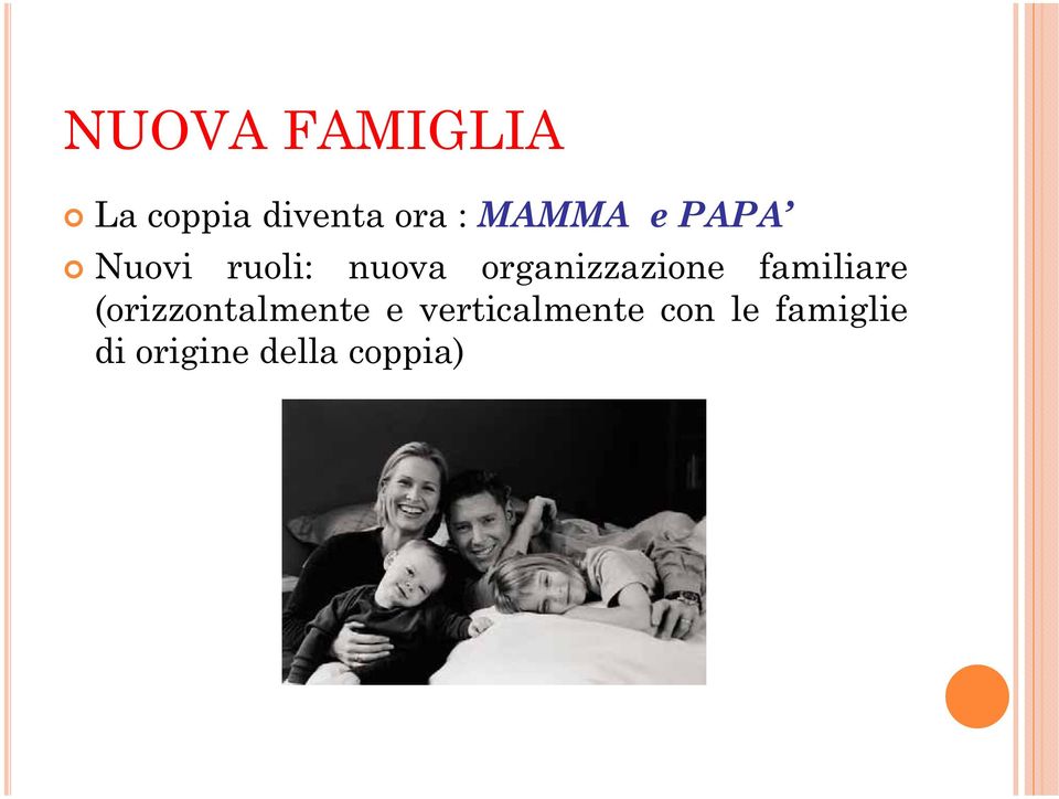 organizzazione familiare (orizzontalmente