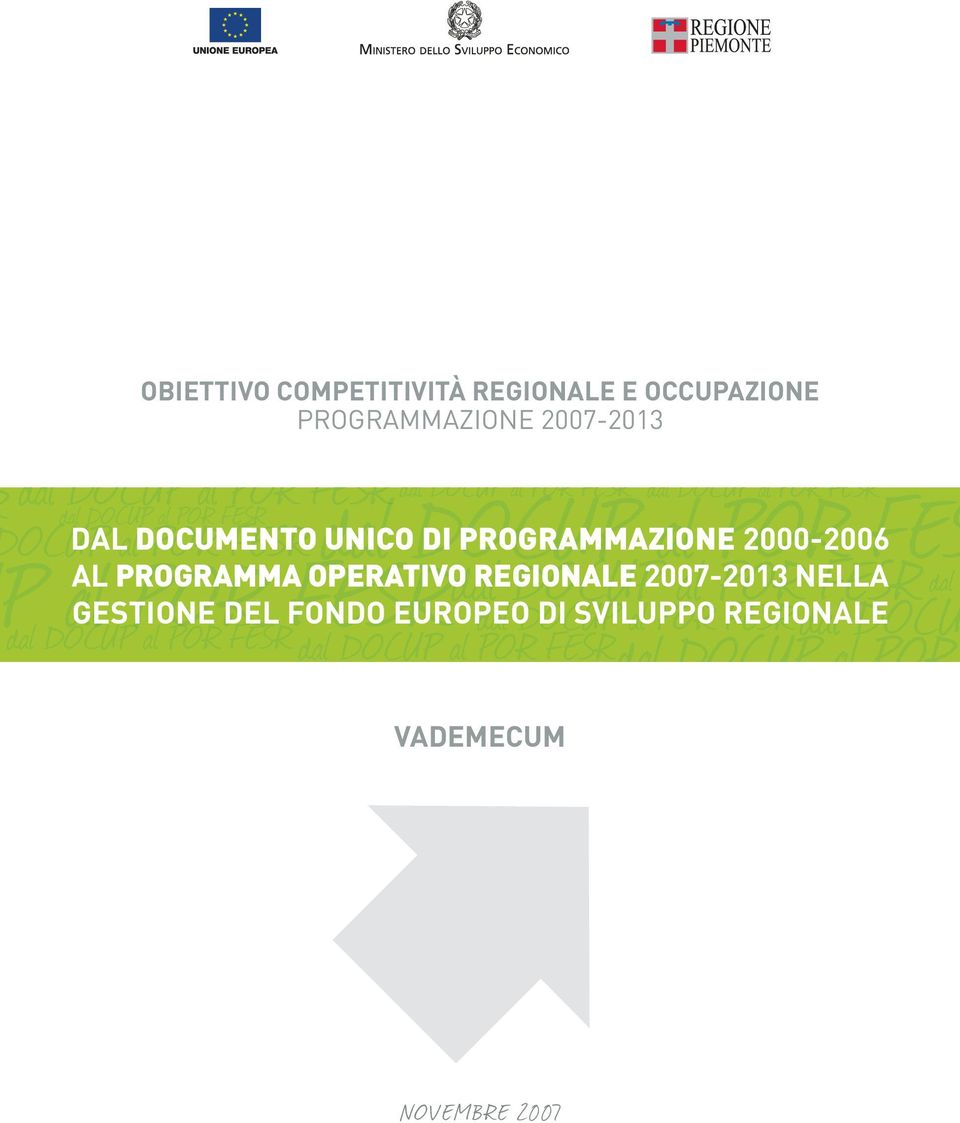 PROGRAMMAZIONE 2000-2006 AL PROGRAMMA OPERATIVO REGIONALE