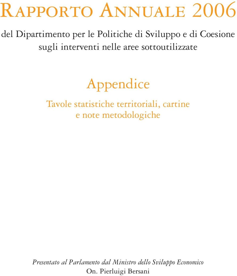 Tavole statistiche territoriali, cartine e note metodologiche