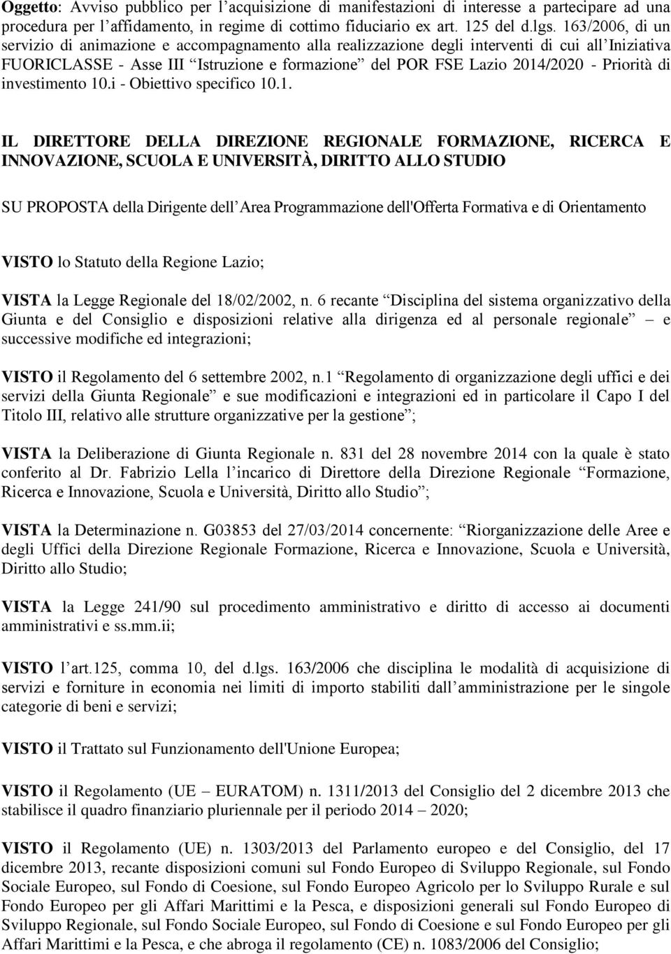 Priorità di investimento 10