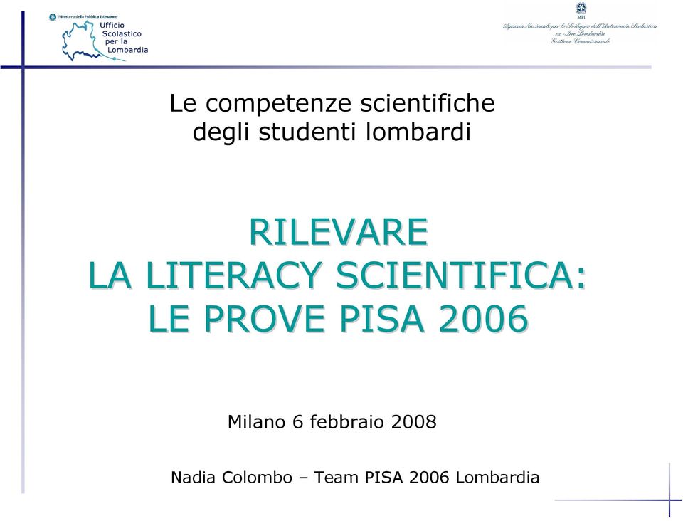 RILEVARE LA LITERACY