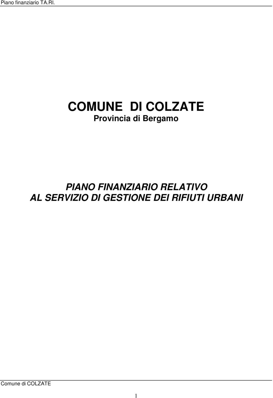 FINANZIARIO RELATIVO AL