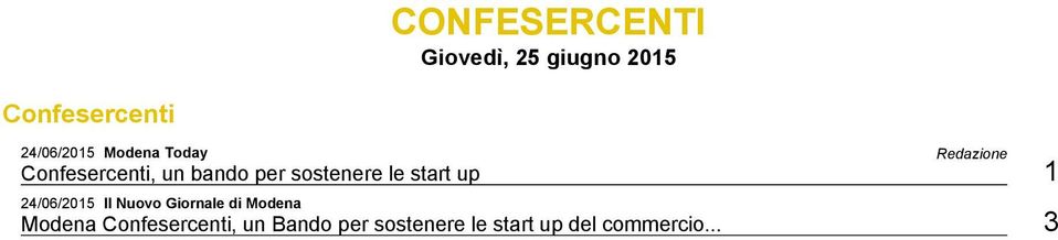 start up 1 24/06/2015 Il Nuovo Giornale di Modena