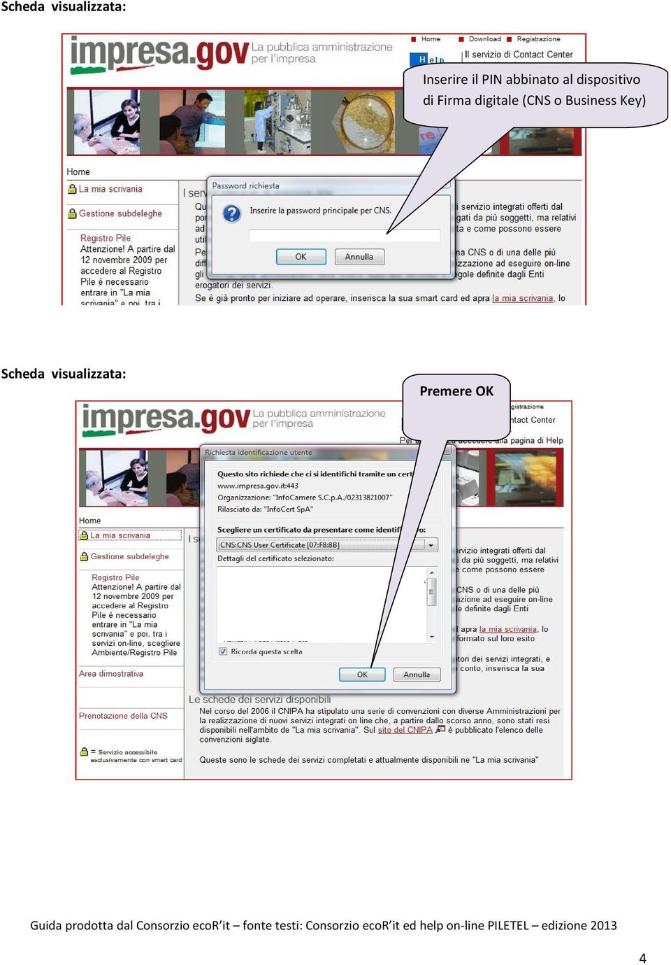 Firma digitale (CNS o Business