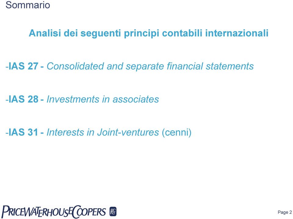 financial statements -IAS 28 - Investments in