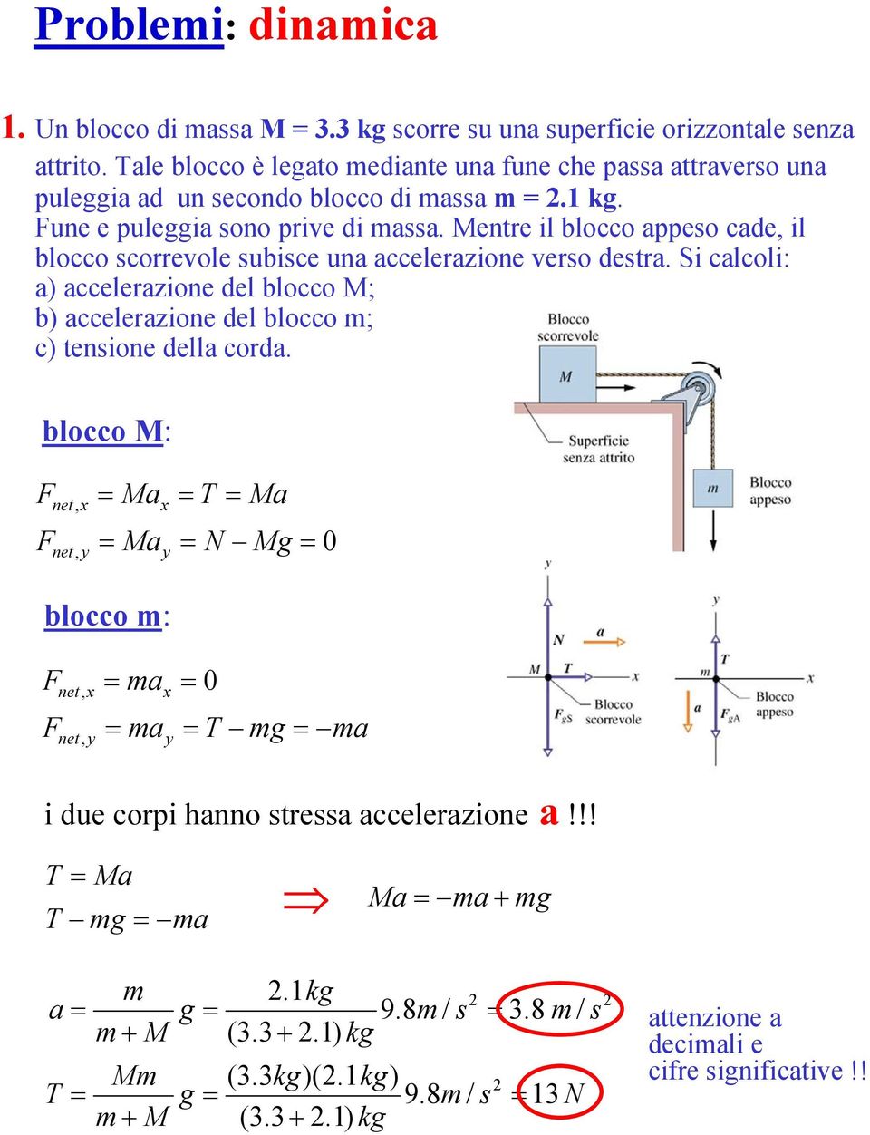 Mente il blocco ppeso ce, il blocco scoevole subisce un ccelezione veso est.