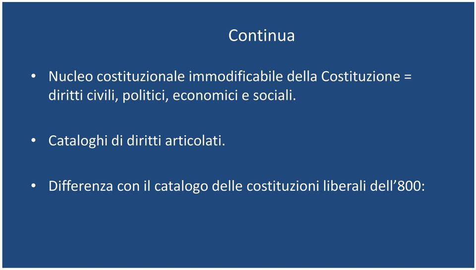 sociali. Cataloghi di diritti articolati.