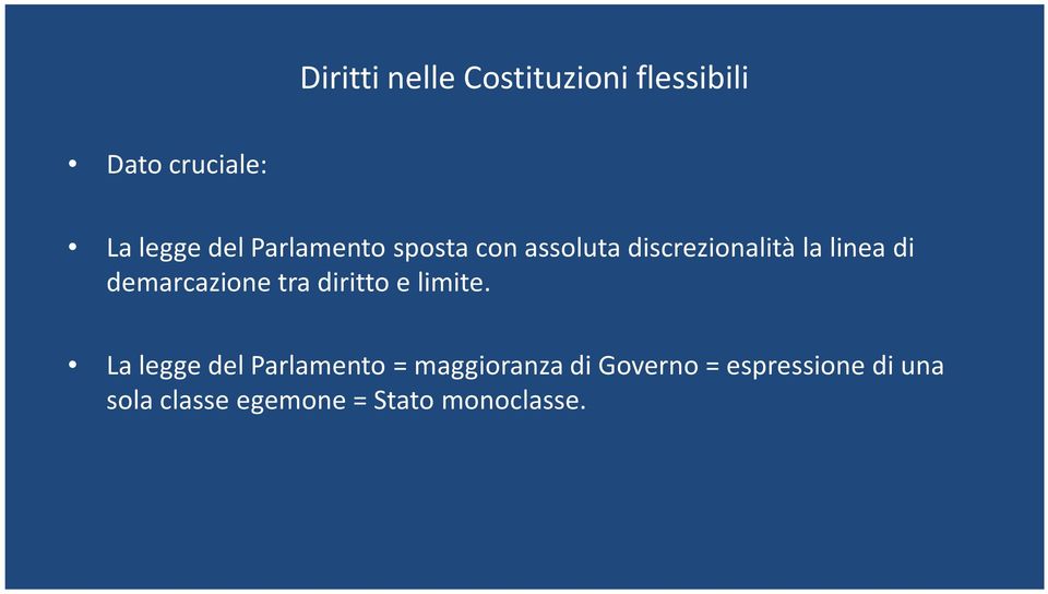 demarcazione tra diritto e limite.