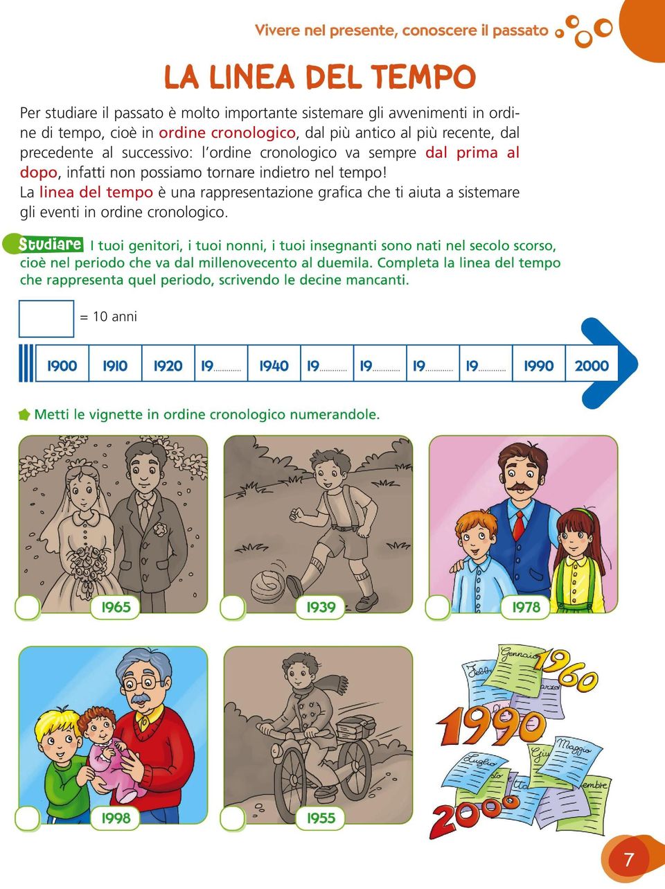 dal prima al La linea del tempo è una rappresentazione grafica che ti aiuta a sistemare gli eventi in