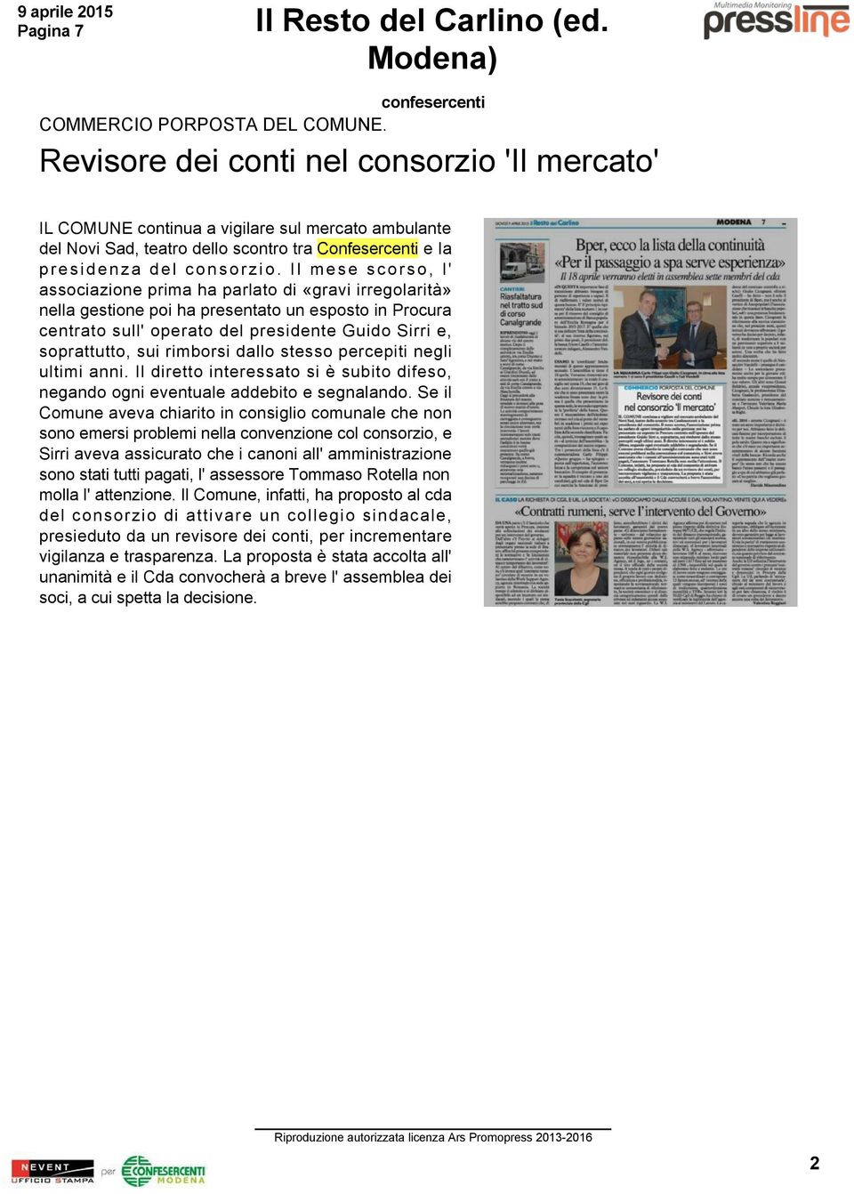 Il mese scorso, l' associazione prima ha parlato di «gravi irregolarità» nella gestione poi ha presentato un esposto in Procura centrato sull' operato del presidente Guido Sirri e, soprattutto, sui